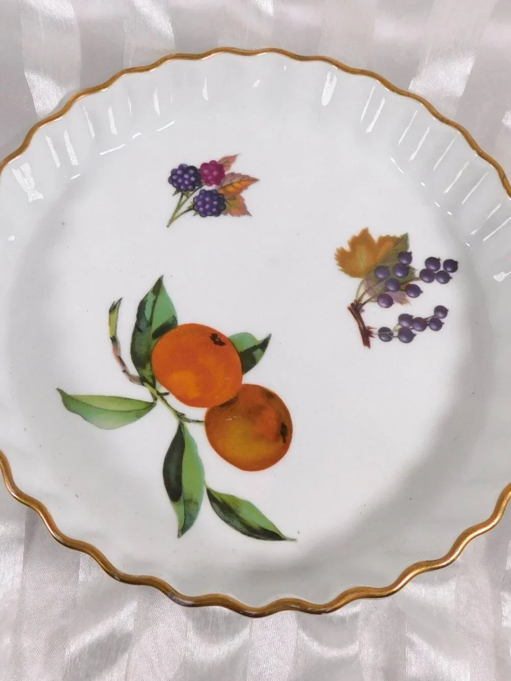 Royal Worcester Fluted Tart Pan # 27065